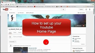 How to setup your YouTube channel Home Page [upl. by Euginom193]