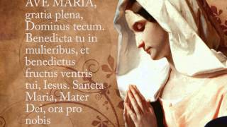 Ave Maria Hymn with Lyrics  Latin [upl. by Eresed]