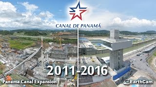 Official Panama Canal Construction TimeLapse [upl. by Guinevere]