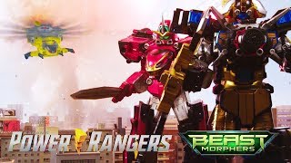 All Megazord Battles in Power Rangers Beast Morphers Episodes 1222  Power Rangers Official [upl. by Clance]