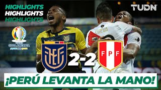 Highlights  Ecuador 22 Perú  Copa América 2021  Grupo BJ4  TUDN [upl. by Orips]