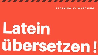 Latein übersetzen lernen in 7 Minuten [upl. by Alicia]