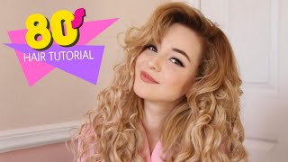 Easy 80s Bombshell Hair Tutorial [upl. by Annovahs]