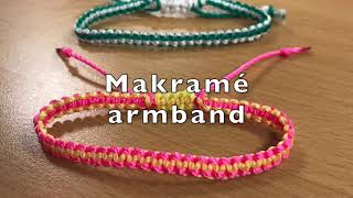 Makrame armband [upl. by Aicirtac]