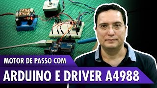 MOTOR DE PASSO COM ARDUINO E DRIVER A4988 [upl. by Neeuq]