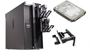 How to addreplace a hard drive for  dell precision 5820 [upl. by Mullane]