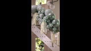 PREVIEW How to Build Balloon Garland on a Staircase shorts [upl. by Ylra]