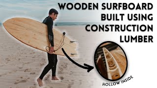 We Built a Hollow Wooden Surfboard [upl. by Edualcnaej]