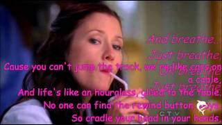 BreatheLexie Grey Chyler Leigh with Lyrics [upl. by Assennej47]