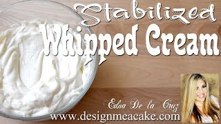 Stabilized Whipped Cream Tips for making it Keto sugar free [upl. by Nnoryt669]