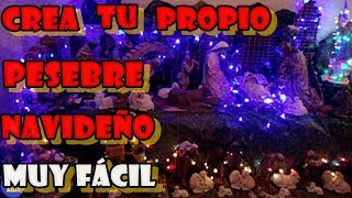 COMO HACER UN PESEBRE CON PAPEL PASO A PASO MUY FÁCIL [upl. by Fraya]