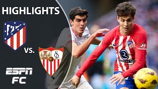 Atletico Madrid vs Sevilla  LALIGA Highlights  ESPN FC [upl. by Willner]