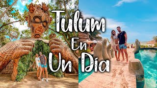 TULUM EN UN DÍA 2022 🌴 Como visitar TULUM en 1 día  Cenote Calavera Zona Hotelera Vagalume Tulum [upl. by Deadman4]