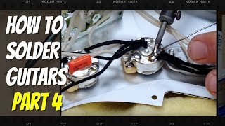 How To Solder Guitars 46  Soldering to a Potentiometer [upl. by Goerke]