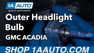 How to Replace HID Headlight Bulb 0716 GMC Acadia [upl. by Lotz75]