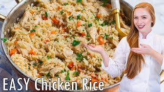 EASY Chicken Rice Pilaf Recipe Плов с Курицей  FamilyFavorite [upl. by Yuhas992]