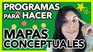 PROGRAMAS para hacer MAPAS CONCEPTUALES [upl. by Alaunnoif]