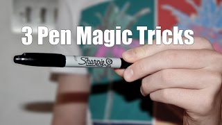 3 Incredible Pen Magic Tricks Vanish Production amp Shrink  Tutorial [upl. by Euqcaj]