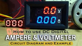 Digital Ampere and Voltmeter Wiring Diagram [upl. by Ayirp940]