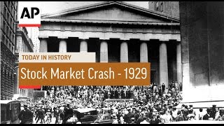 US Stock Market Crash  1929  Today in History  29 Oct 16 [upl. by Charteris]