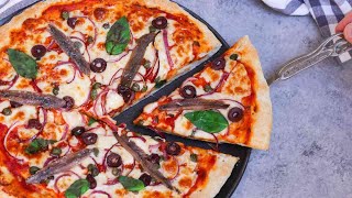 Anchovy Pizza Recipe How to Cook Anchovies On Pizza [upl. by Eeuqram]