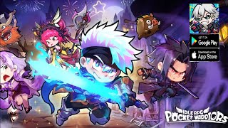 Pocket Warriors Idle RPG Gameplay  RPG Game Android [upl. by Dnyletak]