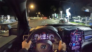 2021 RAM 1500 TRX POV Night Drive 3D AudioASMR [upl. by Lodhia]