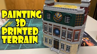 Painting 3D Printed Terrain and Buildings  Marvel Crisis Protocol Dr Strange Sanctum Sanctorum [upl. by Jeffry]