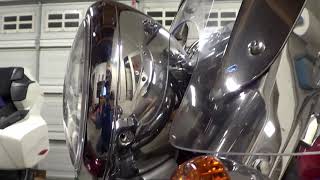 Motorcycle LED Headlight bulb conversion replacement review H4 [upl. by Ydroj]