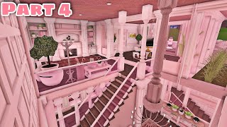 Bloxburg Modern Barbie Dreamhouse Speedbuild Part 45 Interior [upl. by Ilario327]