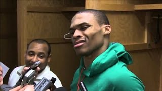 Russell Westbrook VS Reporters Top 5 Savage Moments [upl. by Giana193]