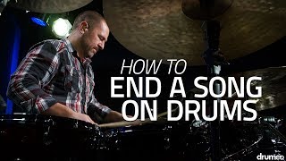 How To End A Song On Drums  Drum Lesson Drumeo [upl. by Elletsirhc]