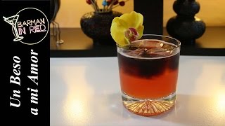 WHISKY  Cocktail UN BESO A MI AMOR [upl. by Nallid]