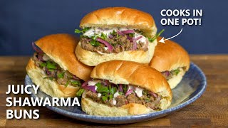 The PERFECT homemade beef shawarma [upl. by Larrisa]