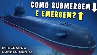 Como os submarinos submergem e emergem [upl. by Eignat]