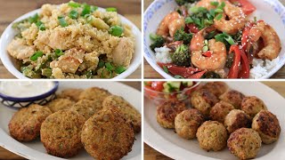 4 Healthy amp Easy Dinner Recipes [upl. by Olenolin]