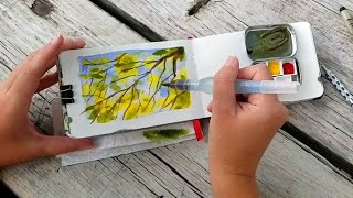 EASY amp CHEAP DIY Watercolor Plein Air Sketch Kit  Finding Inspiration in the Ordinary  Pt 1 [upl. by Anyrak]