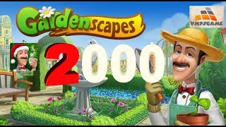 GARDENSCAPES Gameplay  Level 2000 iOS Android [upl. by Aribold]