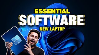 15 Most Important Software to Install After Installing New Windows  Buying a New Laptop in 2023 💻🔥 [upl. by Miuqaoj]