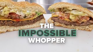 Trying Burger Kings Impossible Whopper [upl. by Kciredor116]