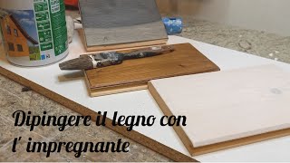 Dipingere il legno con limpregnante [upl. by Nalym]