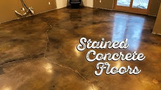 Stained Concrete Floors [upl. by Wagoner128]