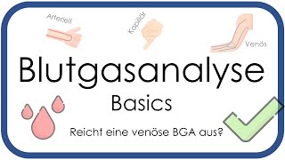 Blutgasanalyse BGA Basics  Überblick arteriell venös kapillär  Teil 1 [upl. by Iramaj]