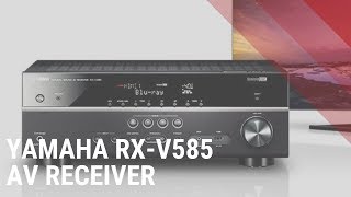 Yamaha RX V585 AV Receiver  Quick Look [upl. by Aniad]