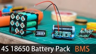 Make your own 4S Lithium battery Pack  BMS [upl. by Desimone]