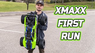 Traxxas Xmaxx 8s Unboxing and First Run [upl. by Naujyt]