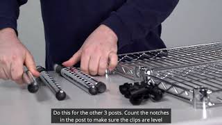 How to Assemble Your Wire Shelving [upl. by Taimi]