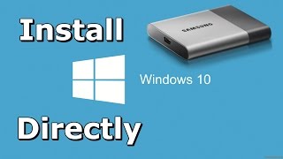 How to Install Windows 10 Directly onto USB External Hard Drive [upl. by Acimahs994]