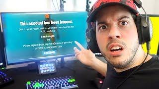 He got BANNED on FORTNITE PRANK [upl. by Geller642]