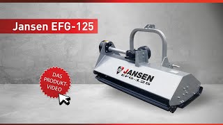 Schlegelmulcher Jansen® EFG125 Schlegelmähwerk Mulcher Mähwerk [upl. by Reyem515]